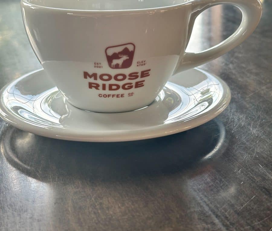 Moose Ridge espresso cup and saucer