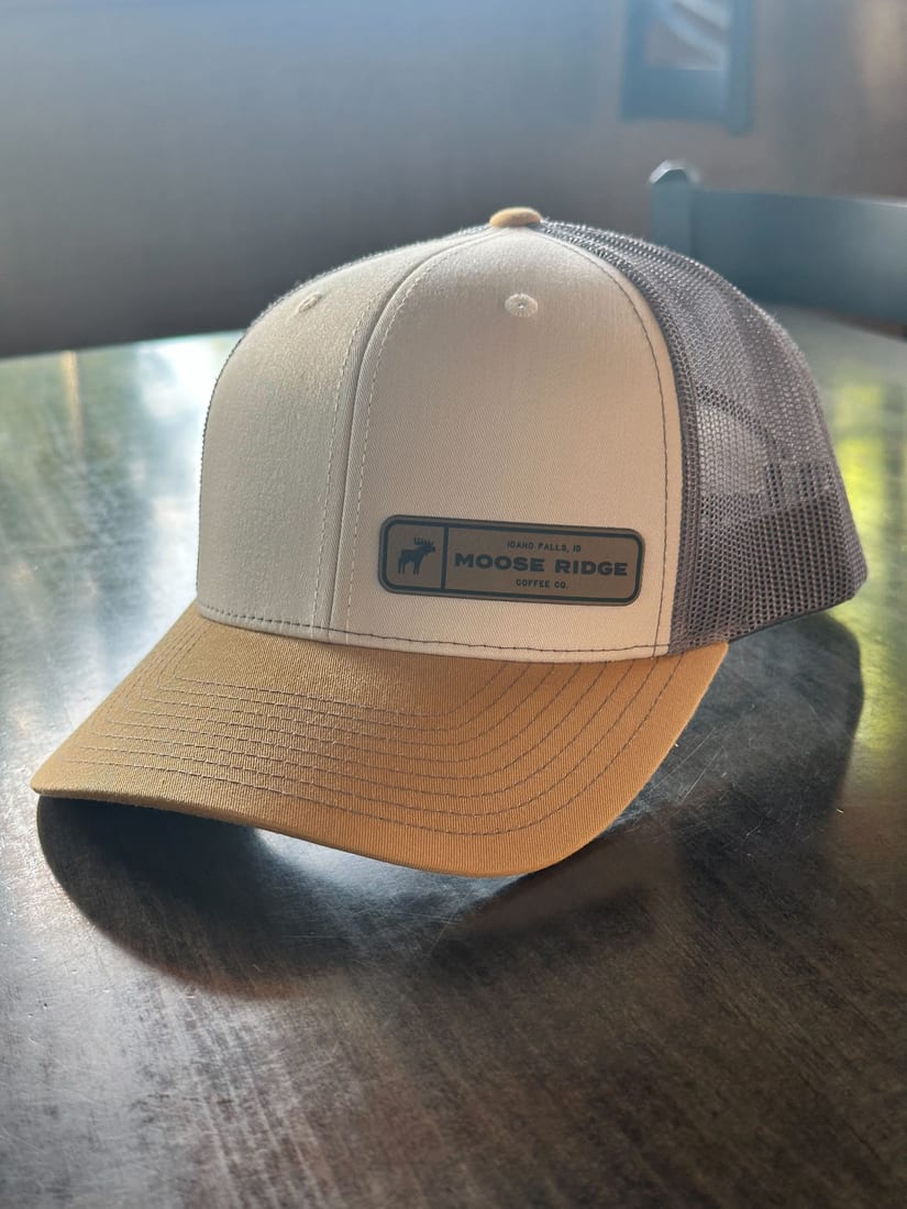 Moose Ridge tan trucker hat